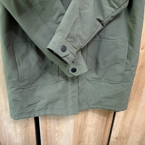 VANS Women’s Drill Chore Long Coat Corduroy Collar Hooded Jacket Size S MTE - Picture 11 of 16